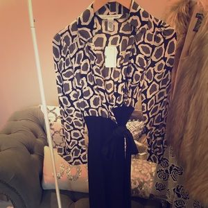 DianeVon Furstenberg Giraffe Print Wrap Dress sz4
